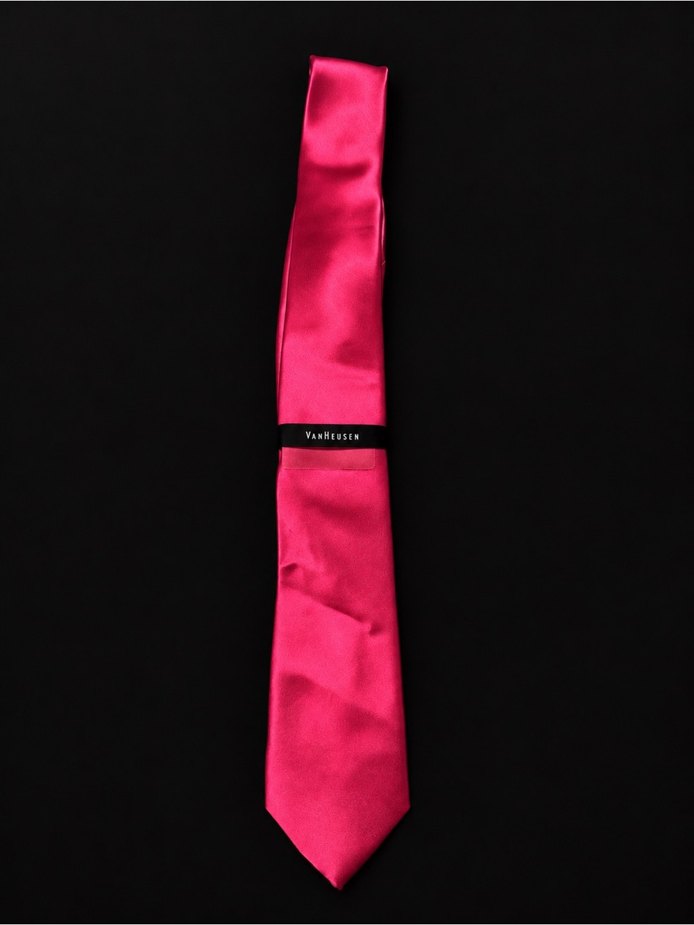 Van Heusen Men’s Hot Pink Satin Tie